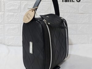 Nécessaire Elegance Unissex (G) - Sintético Preto