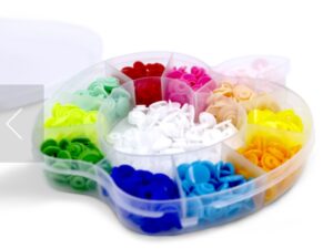 Botão Pressão Plástico 12mm Sortido Kit 130 pçs