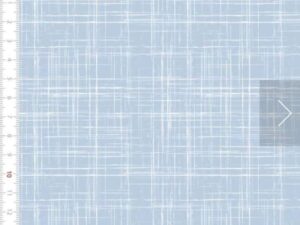 Tricoline 100% Alg. 50x150cm - Riscado Azul Claro